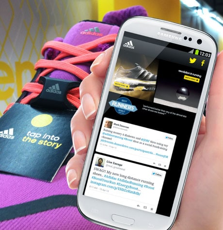 Adidas adds NFC to running shoes • NFCW