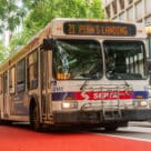 SEPTA bus offering mobile and contactless fare payments