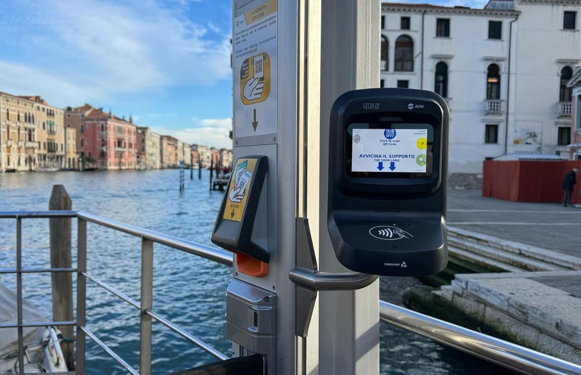 Conduent AVM validator with Venice as a backdrop